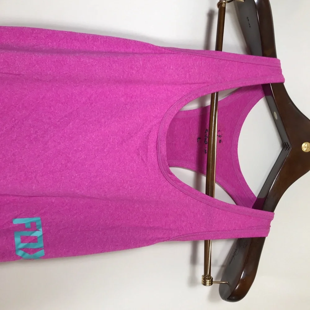 Fox Racing Tank Top Womens Large Pink Sleeveless Shirt Pullover - Picture 6 of 7